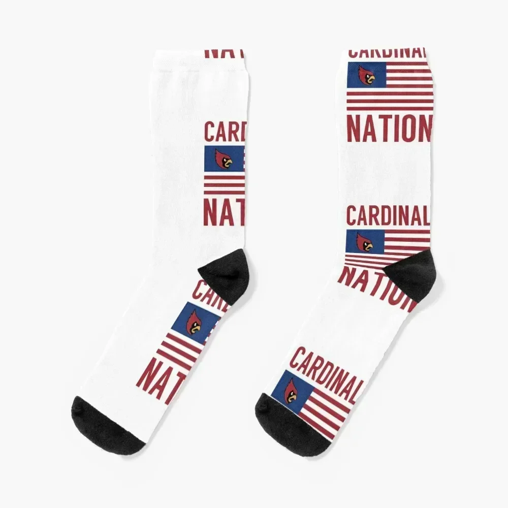 CARDINAL NATION Socks Stockings funny sock moving stockings colored Socks Male Women's