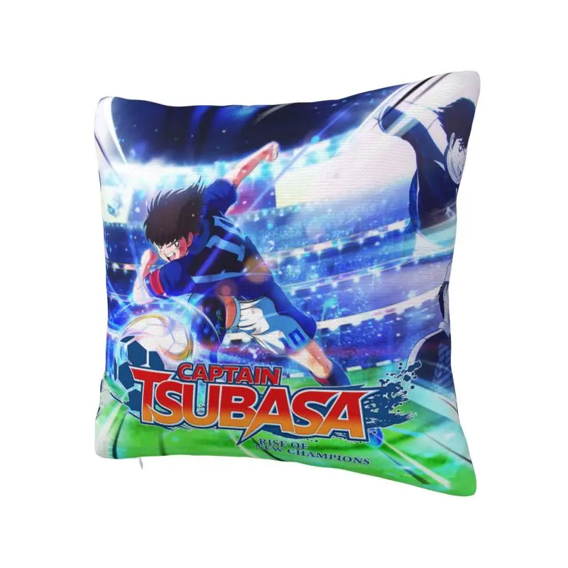 Captain Tsubasa Luxury Throw Pillow Cover Living Room Decoration Anime Boy Football Motion Chair Cushion