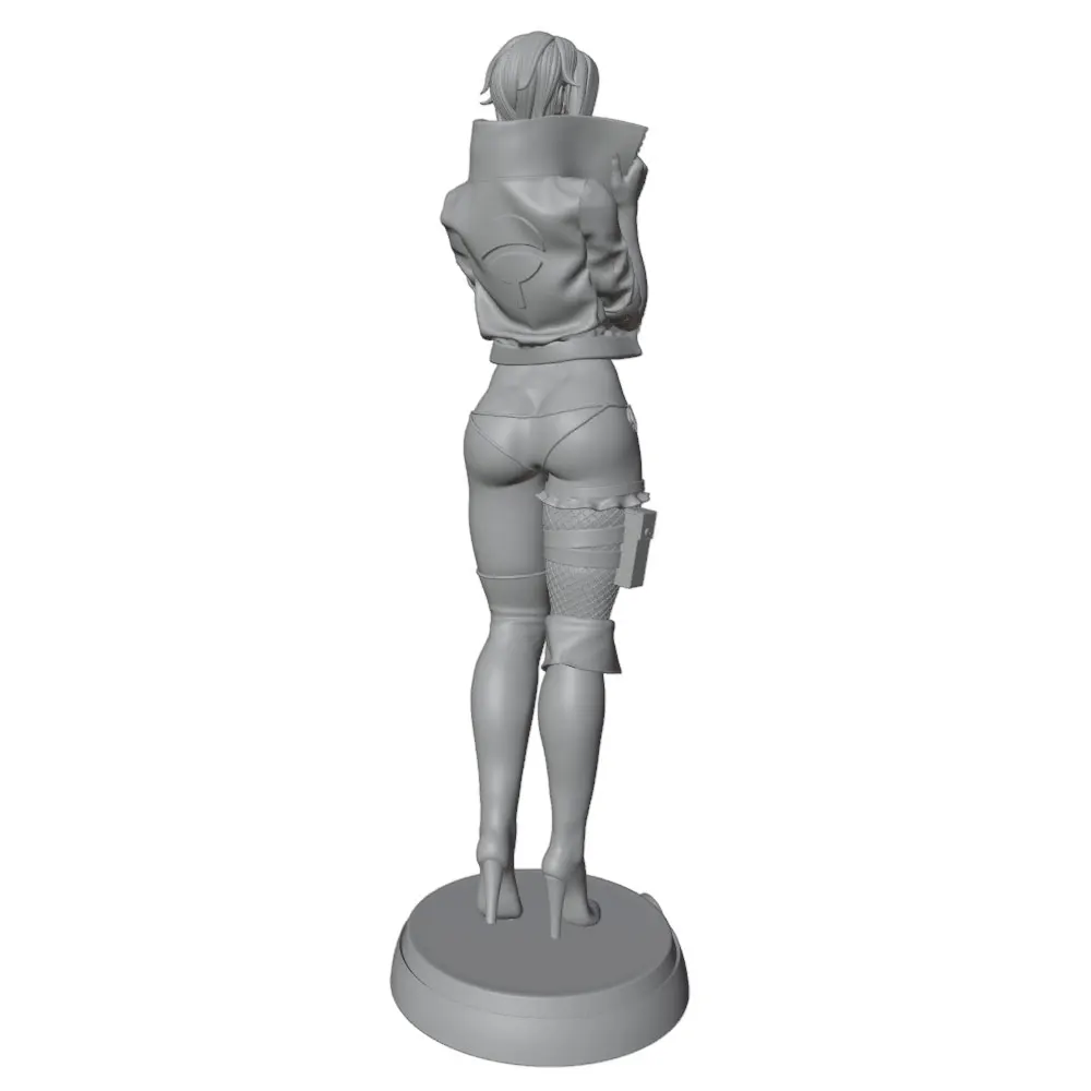 1/24 7.5cm Sexy Girl With Glasses Resin Model Kits  3d Printed Gray Model Figurine Diy Doll Collection Unassembled And Unpainted