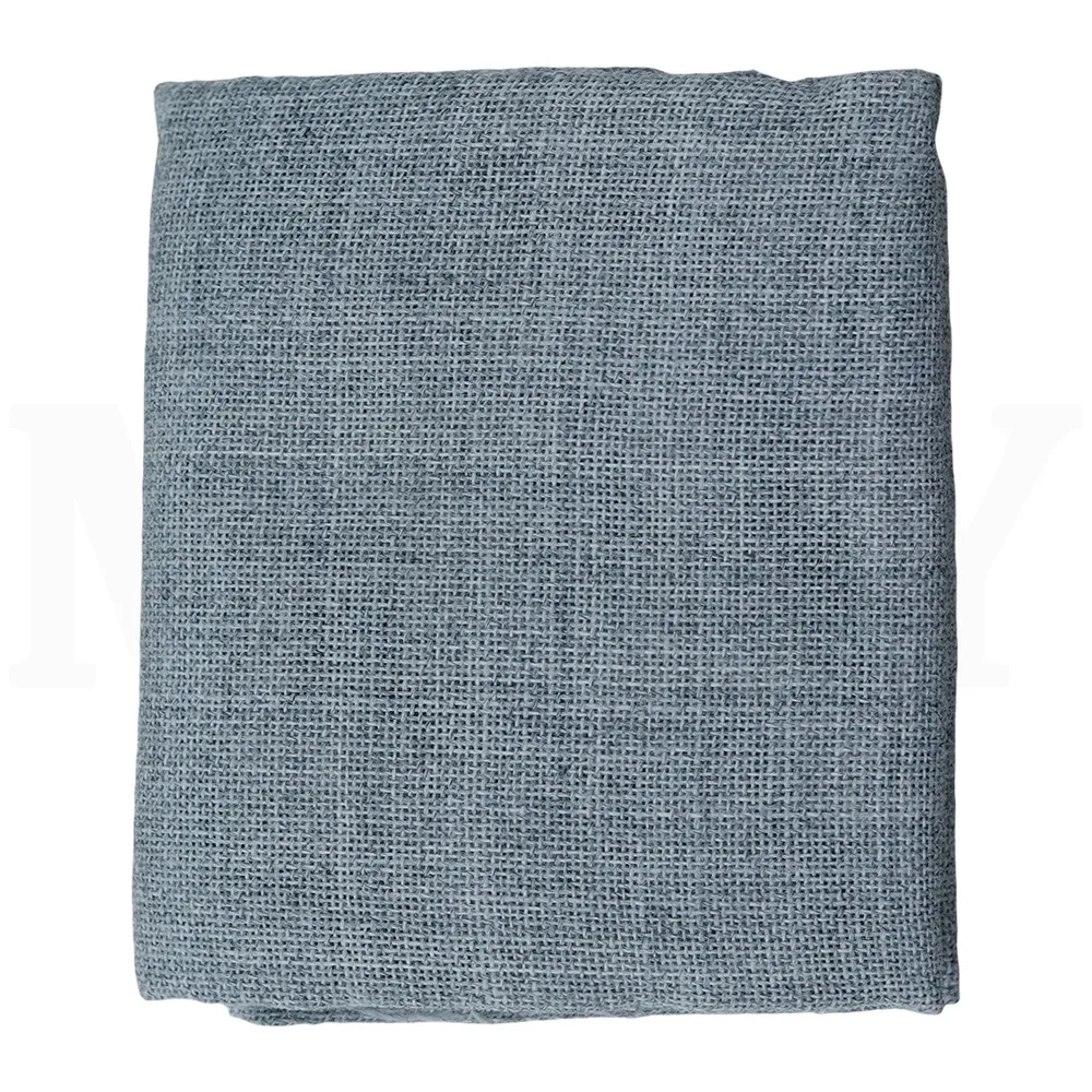 1 متر × 1 متر قماش أبيض رمادي لملحقات السجاد ذاتية الصنع خرامة الخياطة لمسدس التلمم ، قماش خام رمادي قماش كتان صناعي خشن صلب #4