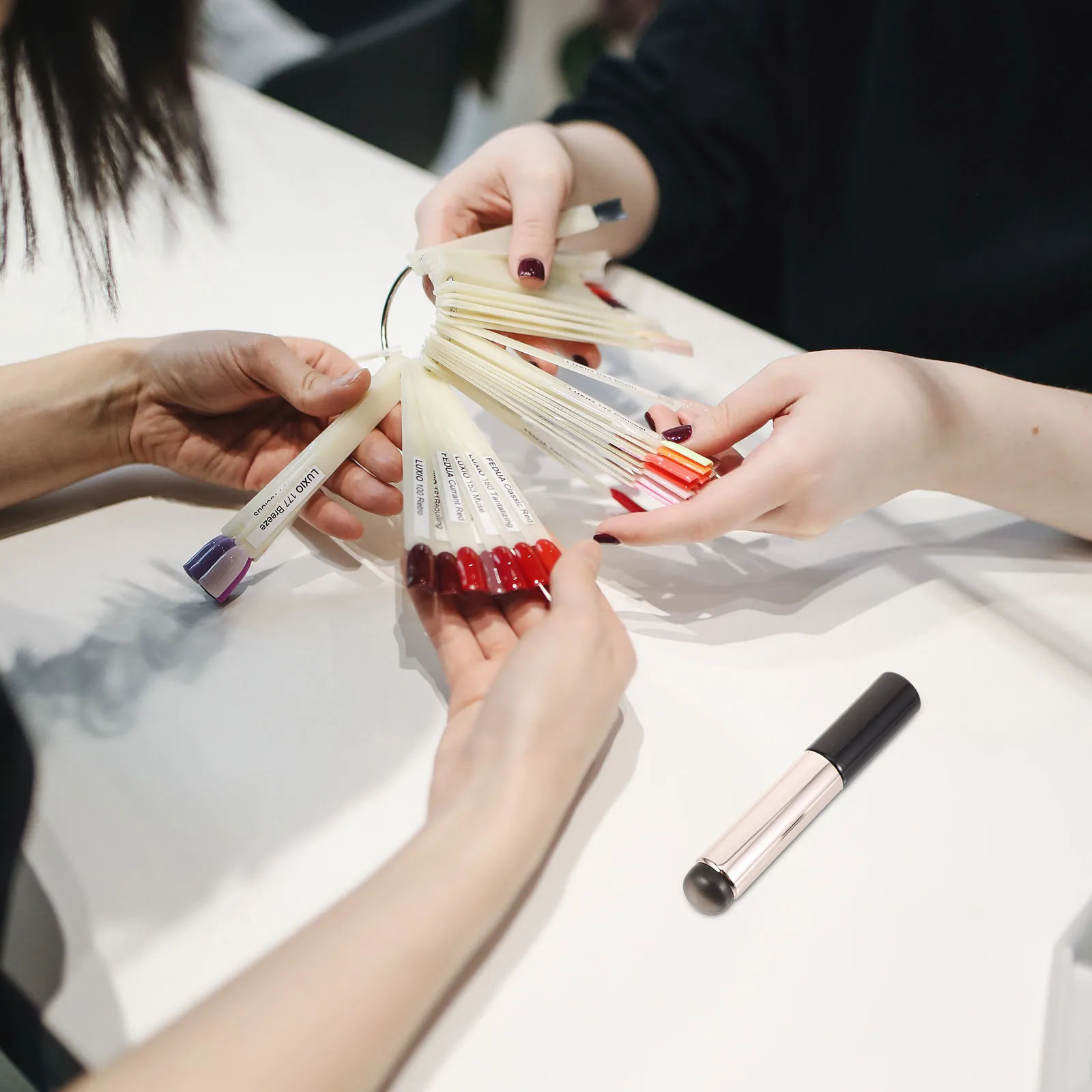 실리콘 네일 파우더 어플리케이터 브러시 소형 휴대용 네일 아트 도구 매니큐어 네일 파우더 적용을 위한 쉬운 사용 실용