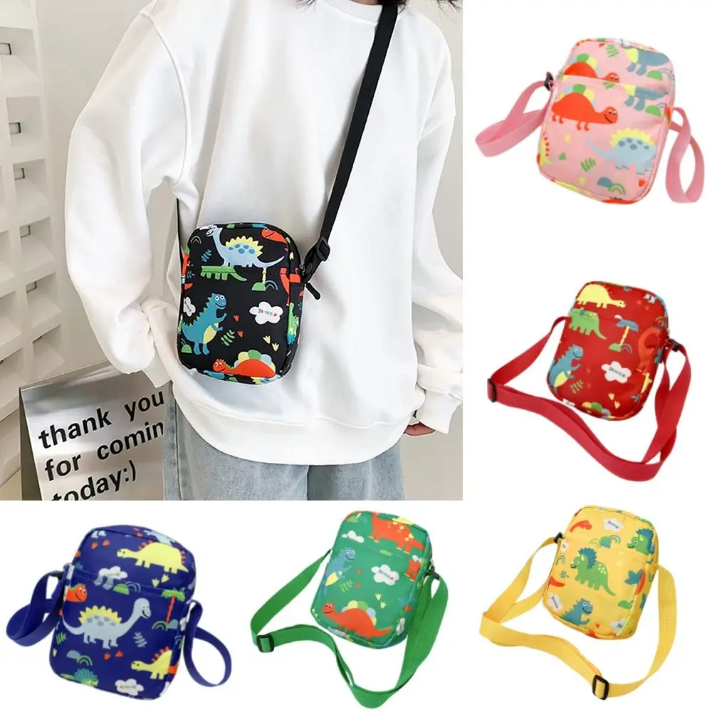 

New Canvas Dinosaur Shoulder Bags Cute Cartoon Messenger Bag Cosmetic Bag Girl Boy