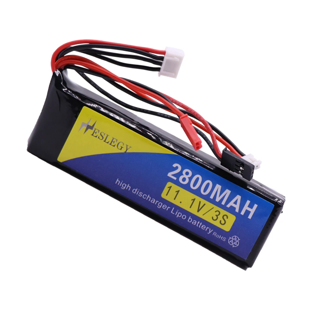 Upgrade 2800mAh11.1V 3S LiPo Battery with charger for Walkera DEVO 7 DEVO 10 DEVO12E F12E WFLY9 RadioLink AT9 AT10 Transmitter