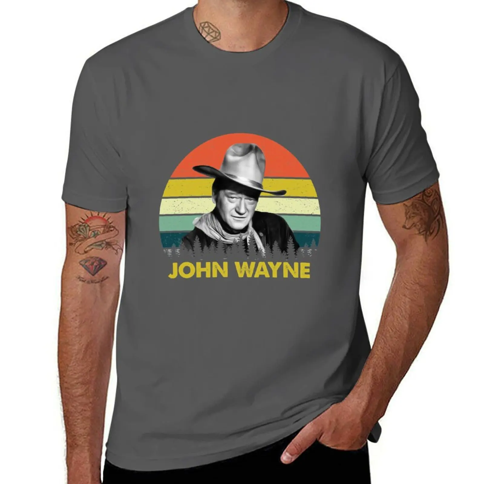 

Perfect 90s Cowboy Wayne John Wayne Gift|John Western| T-Shirt Large Size Short Sleeve T-Shirt