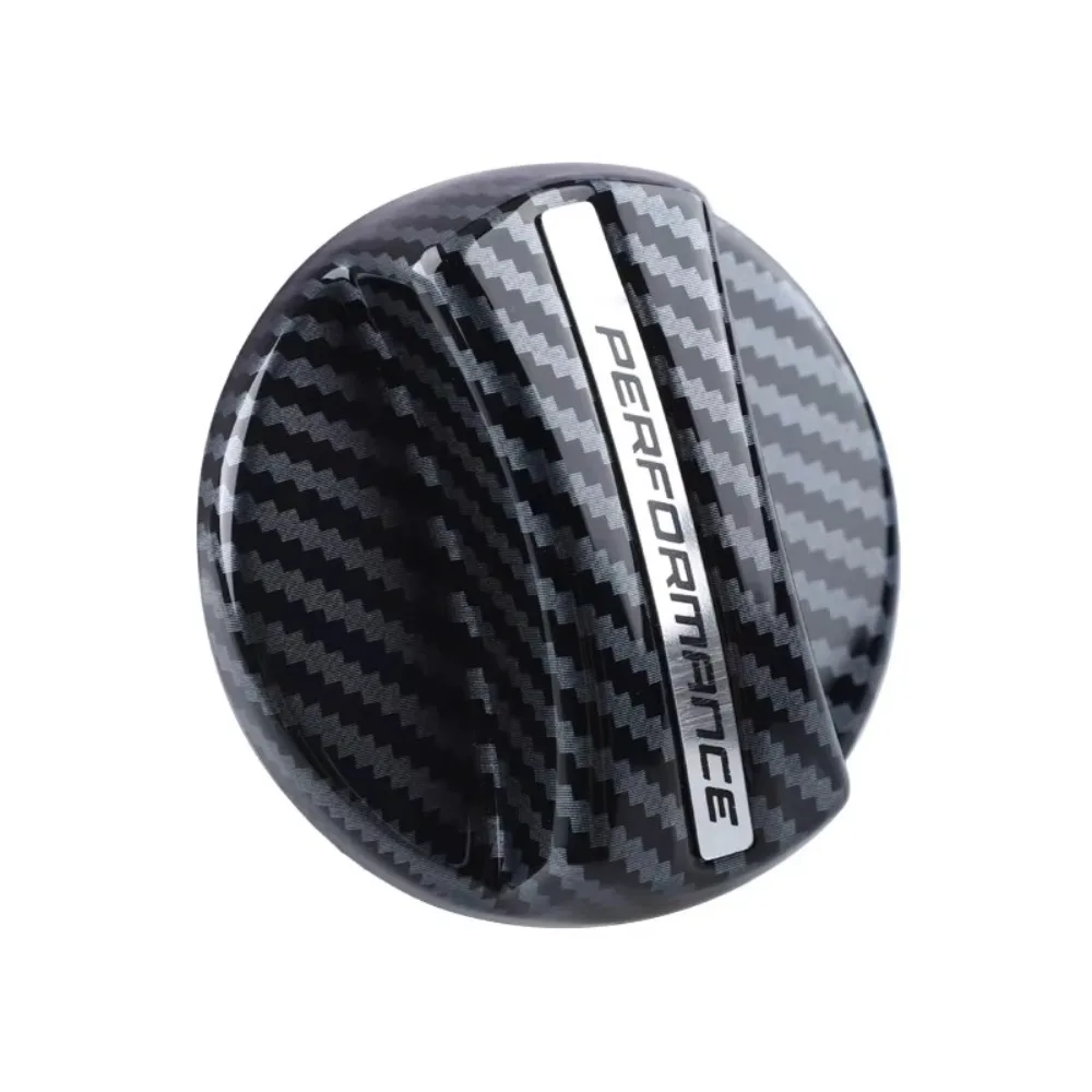 False Carbon Pattern Carbon Fiber Tank Cover Lightweight True Carbon Pattern Fuel Tank Air Cap Durable for Multiple BMW Models