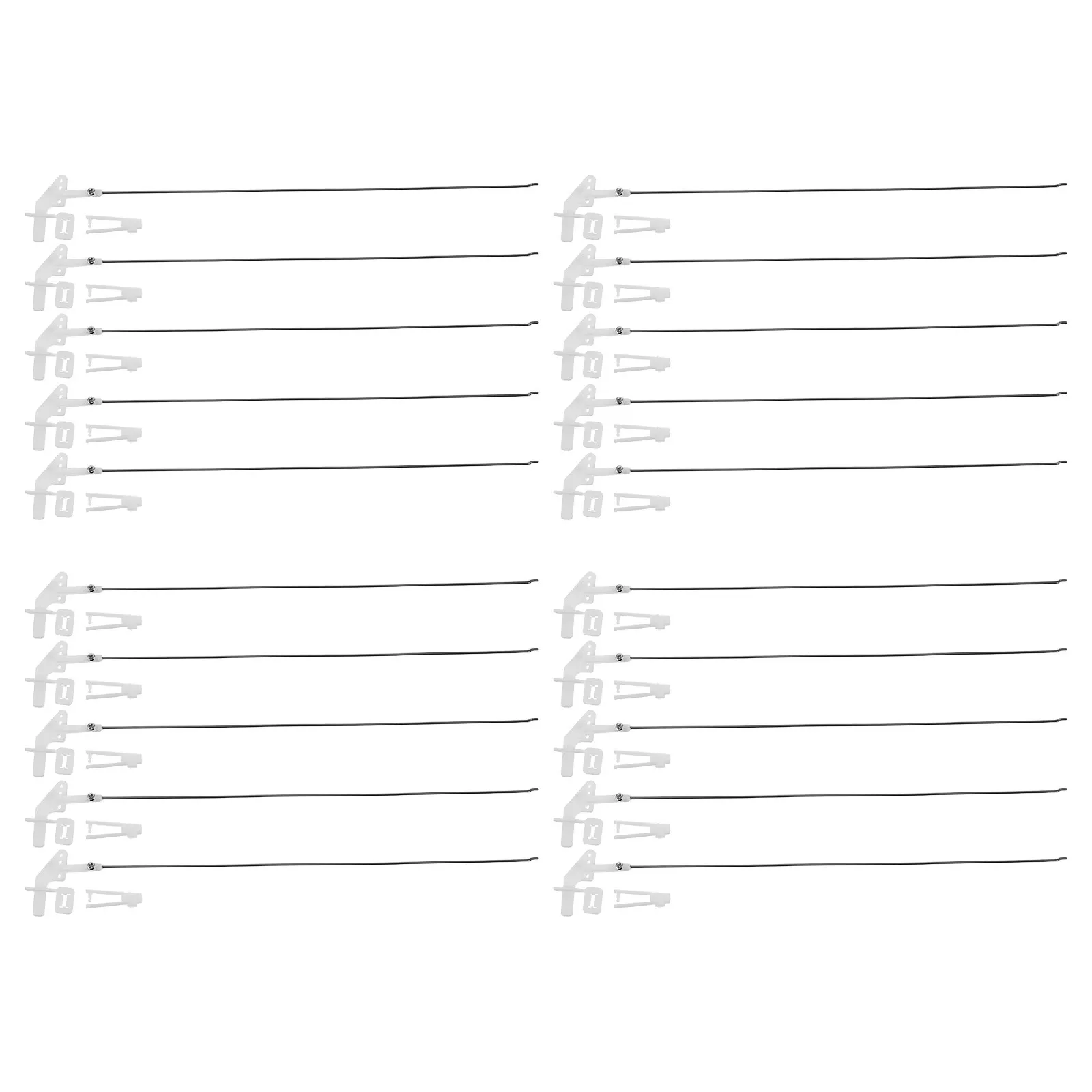 

20Sets Rc Airplane Pushrod Connector Linkage Stopper Adjustable Metal Rods Parts Fixed Wing Plane DIY Accessories
