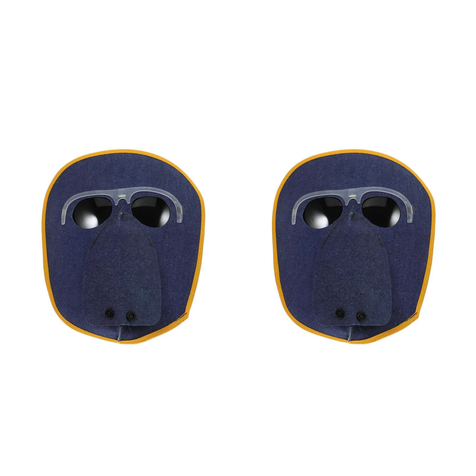 

2pcs Welding Mask With Glasses Cowhide Welding Work Mask Adjustable Welding Protections Mask For Welding Workplace