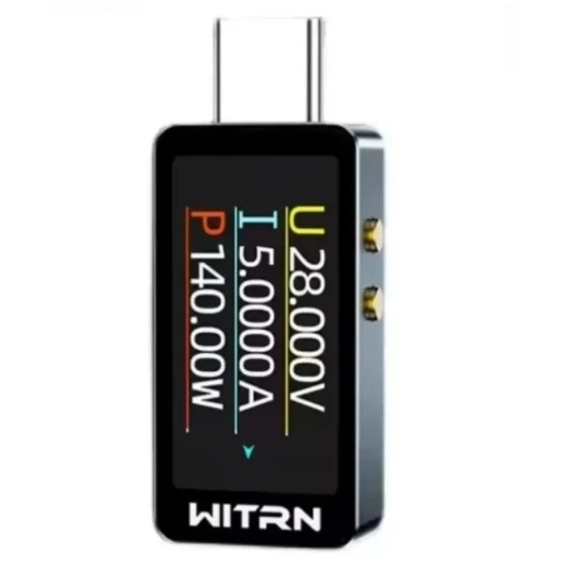 USB Tester PD3.1 Type-C Voltmeter Ammeter | 28V Color Screen Digital Multimeter, MacBook, Fast Chargers | WITRN CC1