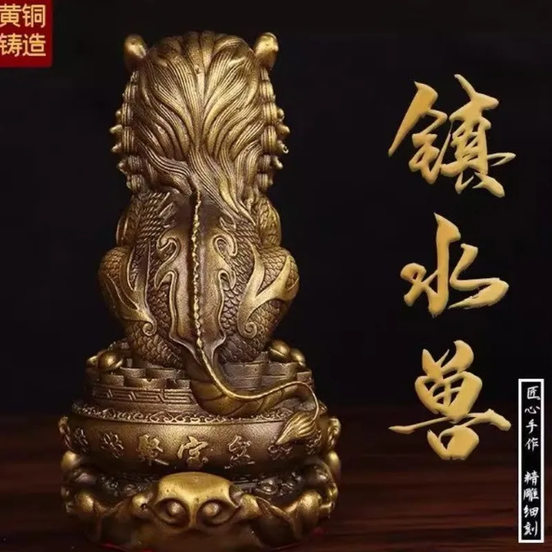 Bronze water-repelling animal figurine, a decorative item for the home, a tabletop ornament, and a piece of handicraft