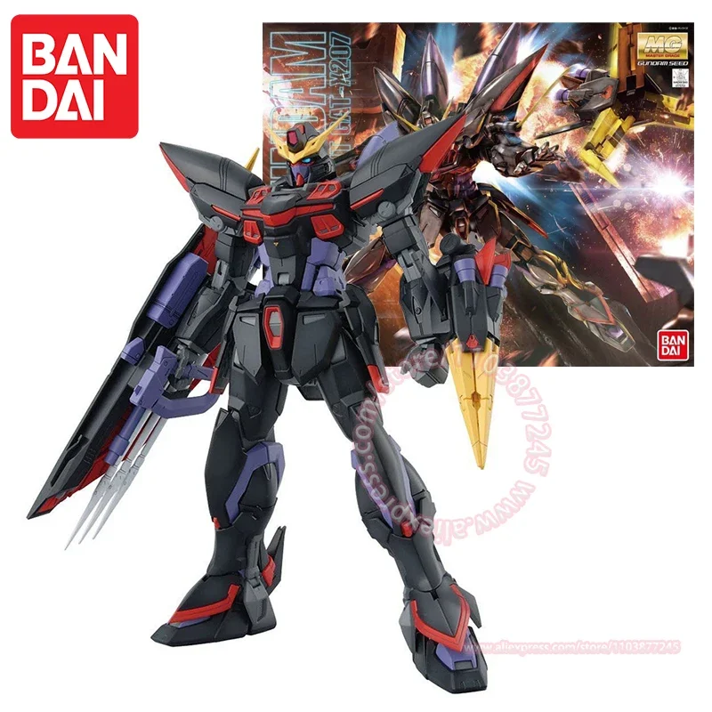 BANDAI MG 1/100 SEED BLITZ GUNDAM GAT-X207 Trendy Figures Assembled Toys Peripheral Model Christmas Gift Ornament Decoration