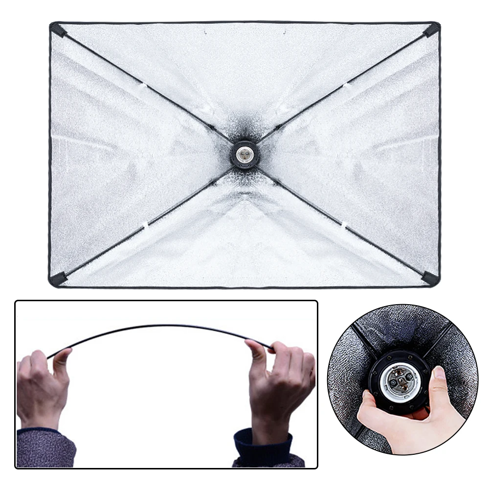 Комплекты освещения софтбокса для фотосъемки 50x70 см, профессиональная световая система с лампами для фотосъемки E27, оборудование для фотостудии