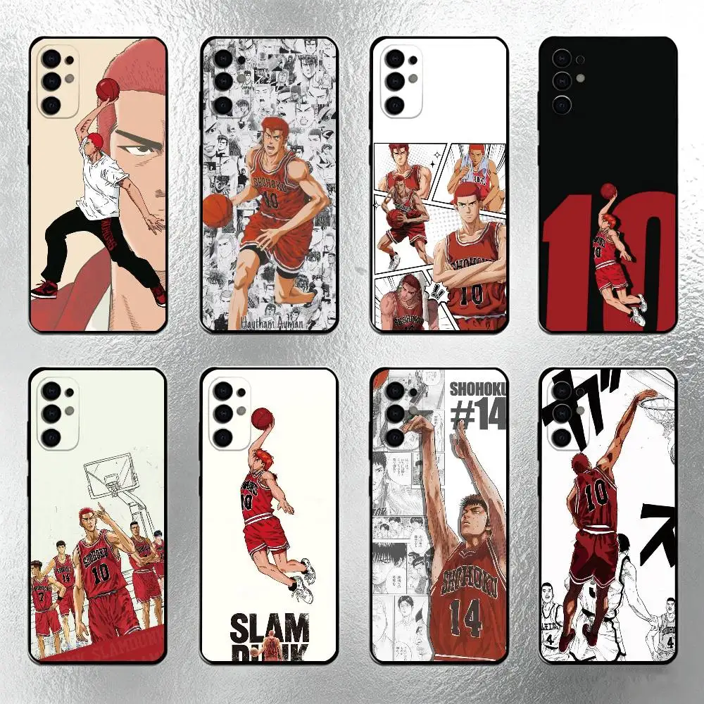 Slam Dunk H-Hanamichi Sakuragi Phone Case For Samsung S25,S24,S21,S22,S23,S30,Ultra,S20,Plus,Fe,Soft Silicone Black Cover