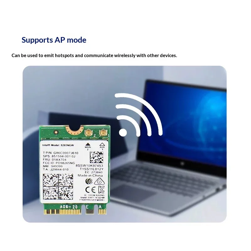 Orin Series M.2 Wireless Network Card, High Gain Antenna, Ubuntu System Compatible, WiFi Bluetooth Adapter for Jetson Nano