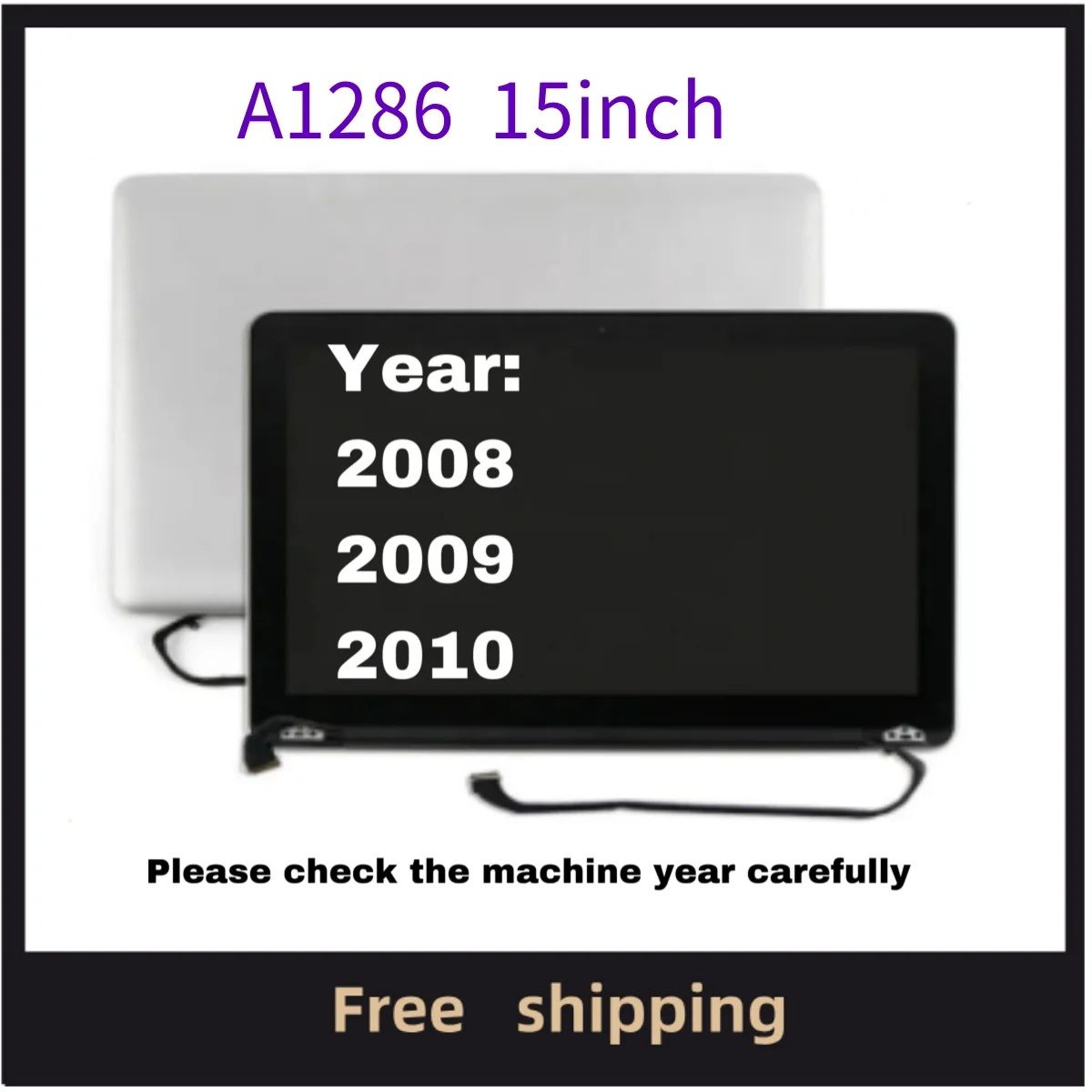 15Inch For Macbook Pro A1286 LCD LED Display Screen Panel 2008 2009 2010 Year EMC 2255 2324 2325 2353