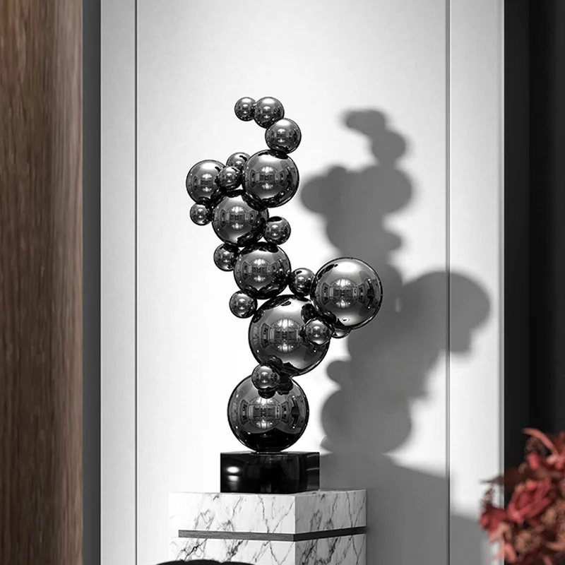 Modern simple home decoration high-end luxury with gold creative gifts stainless steel metal home