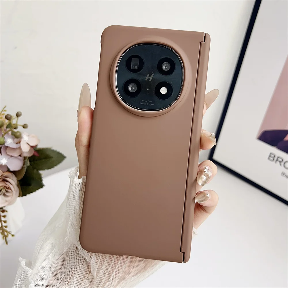 Etui na telefon w jednolitym kolorze do OPPO Find N5 Axis Hinge Protective PC Hard Shell Back Cover — zdjęcie produktu 4