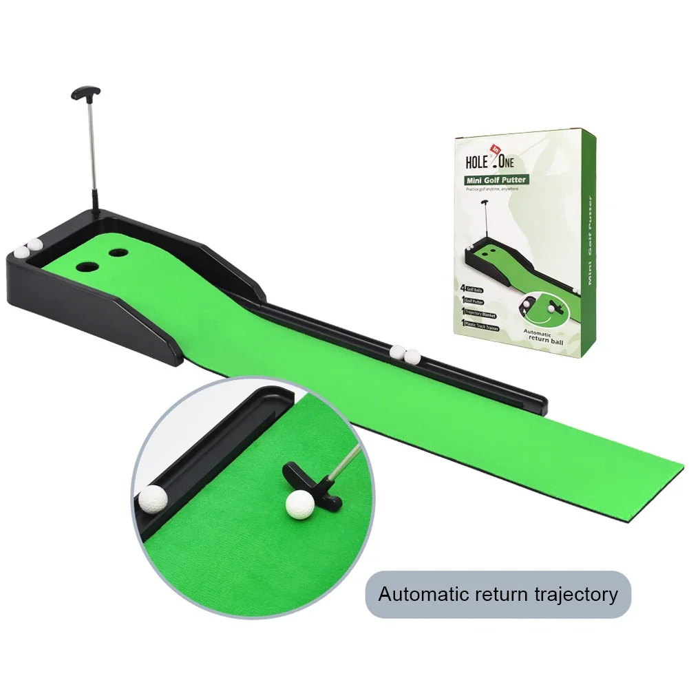 Putting Green Indoor Set Golf Putting Green Mat Improve Accuracy and Speed Mini Putting Ball Pad Golf Putting Alignment Aid Pad