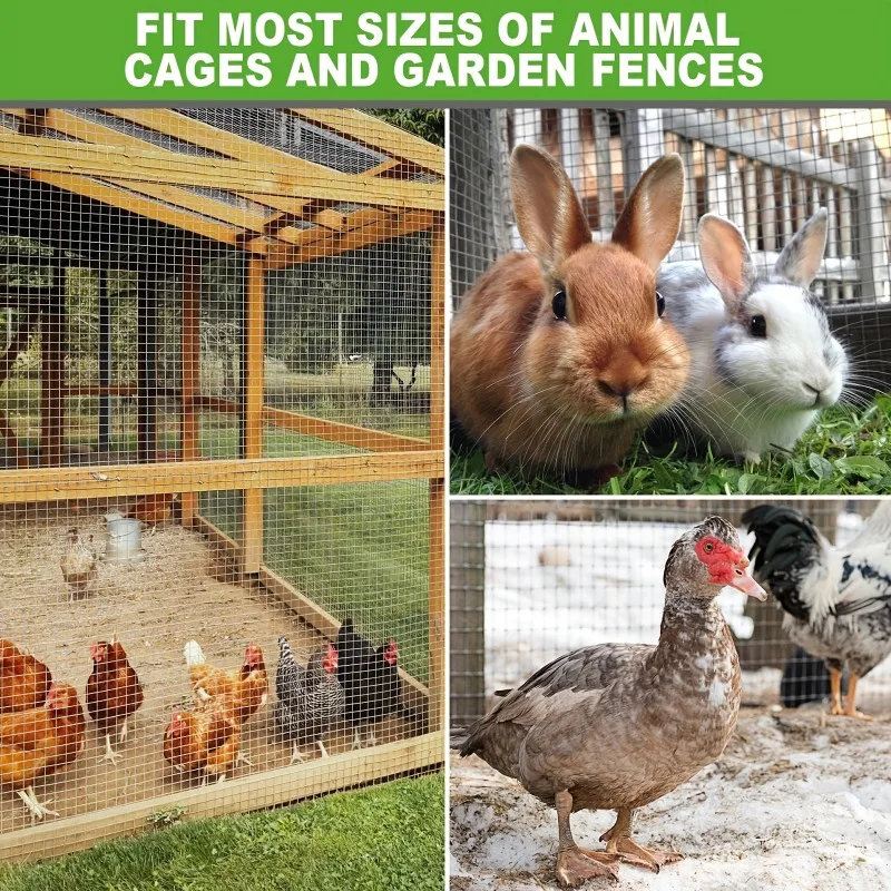 Wire Fence, Welded Wire Mesh, Very Suitable for Groundhog Wire Mesh, Rodent Proof Mesh, Tree Protection, Chicken Coop