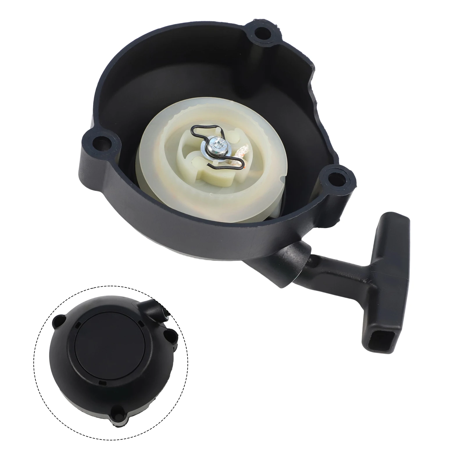 Leaf Blower Parts Recoil Starter Assembly High-Performance Materials Quick Replacement Solution Compatible With BR500