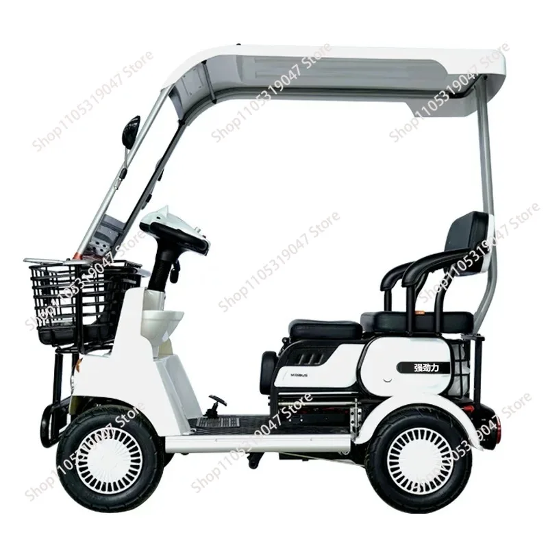 

Comfortable Big Seat 2 Seat Electric Golf Cart Mobility Four-Wheeled Scooter For The Elderly And Disabled