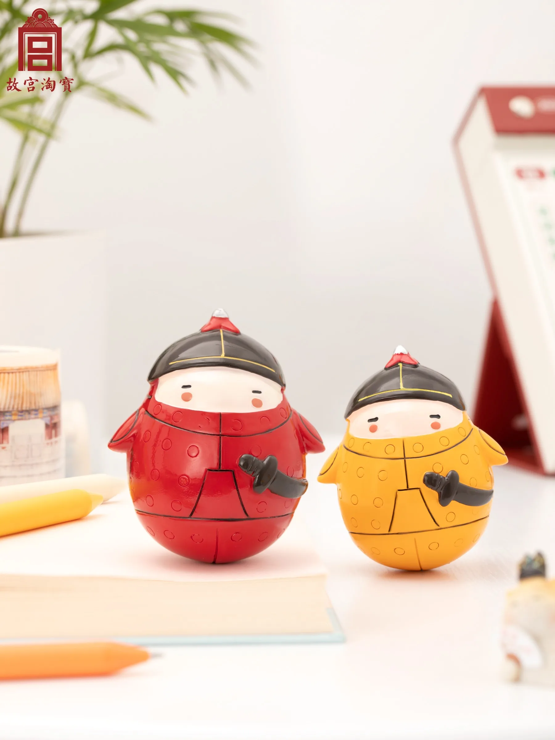 دمية The Eight Banners لتزيين طاولة غير قابلة للتشوه للمدينة المحرمة، هدية عيد ميلاد، هدية ثقافية وإبداعية