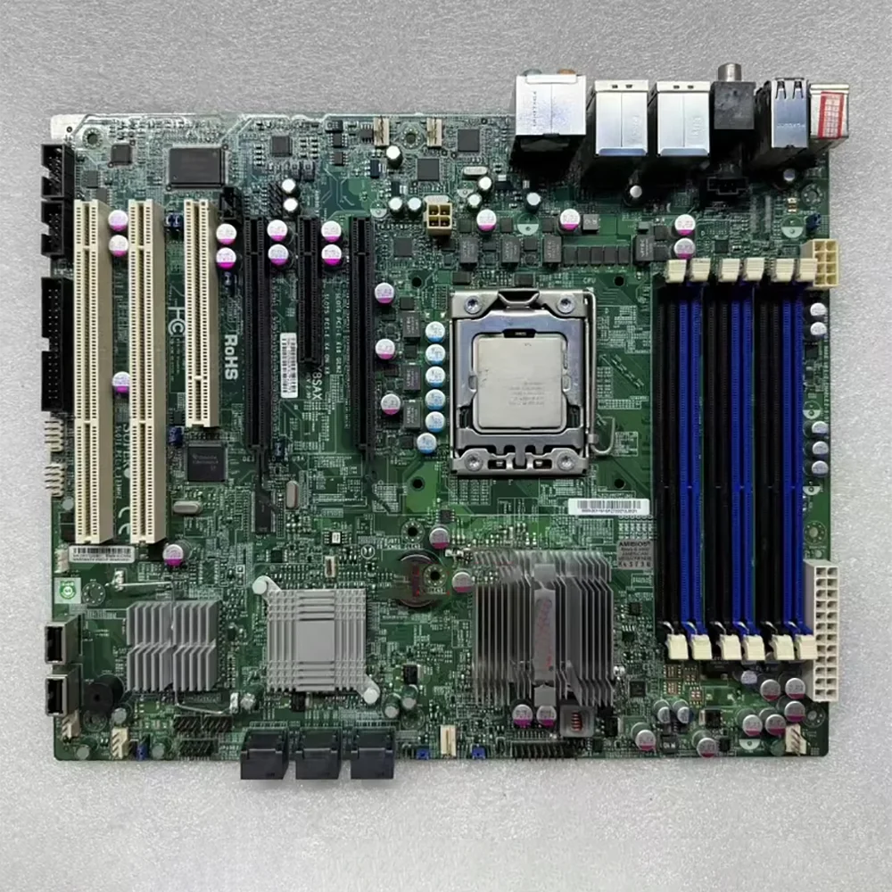 

Industrial motherboard LGA1366 Single channel x58 X8SAX REV:2.0