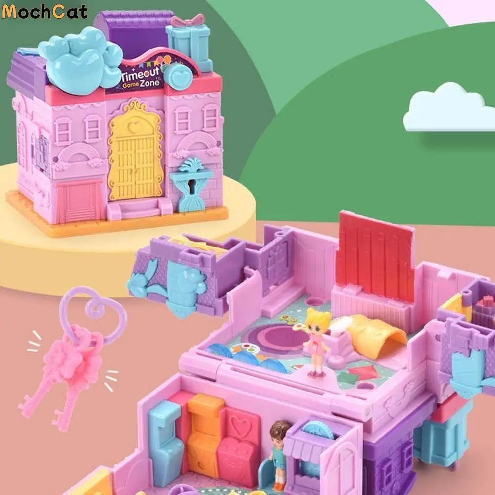 

Creative Simulation Play House Toys 3D Expandable Miniature Villa Model Toy Cosplay Interactive Doll Houses with Furniture