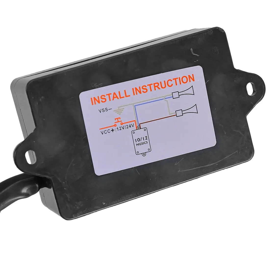 Nhay 3 + Pro Music Rapid Horn Relay Controller 12-24 فولت 8 نغمات عالمية للدراجات النارية سيارة مركبة بحرية