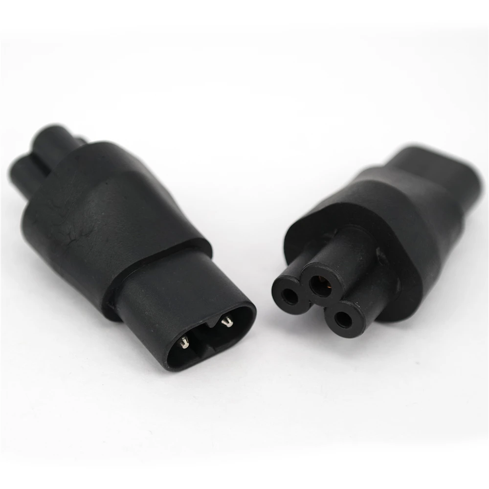 IEC 320 C5 to C8 adapter, IEC 320 C8 to C5 C6 TO C7 ,2-Pin C7 Para EC 3Pin Female to 2Pin Male female power adapter AC Converter