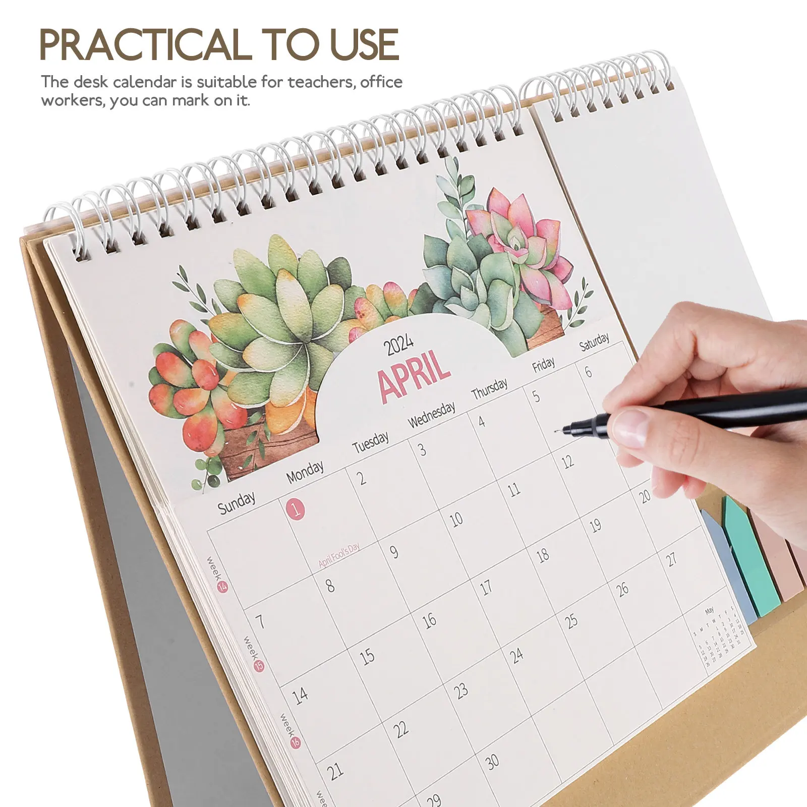 

Карманный настольный календарь из бумаги, мини-планировщик на месяц, для дома и офиса, настольное украшение, для ежедневного использования