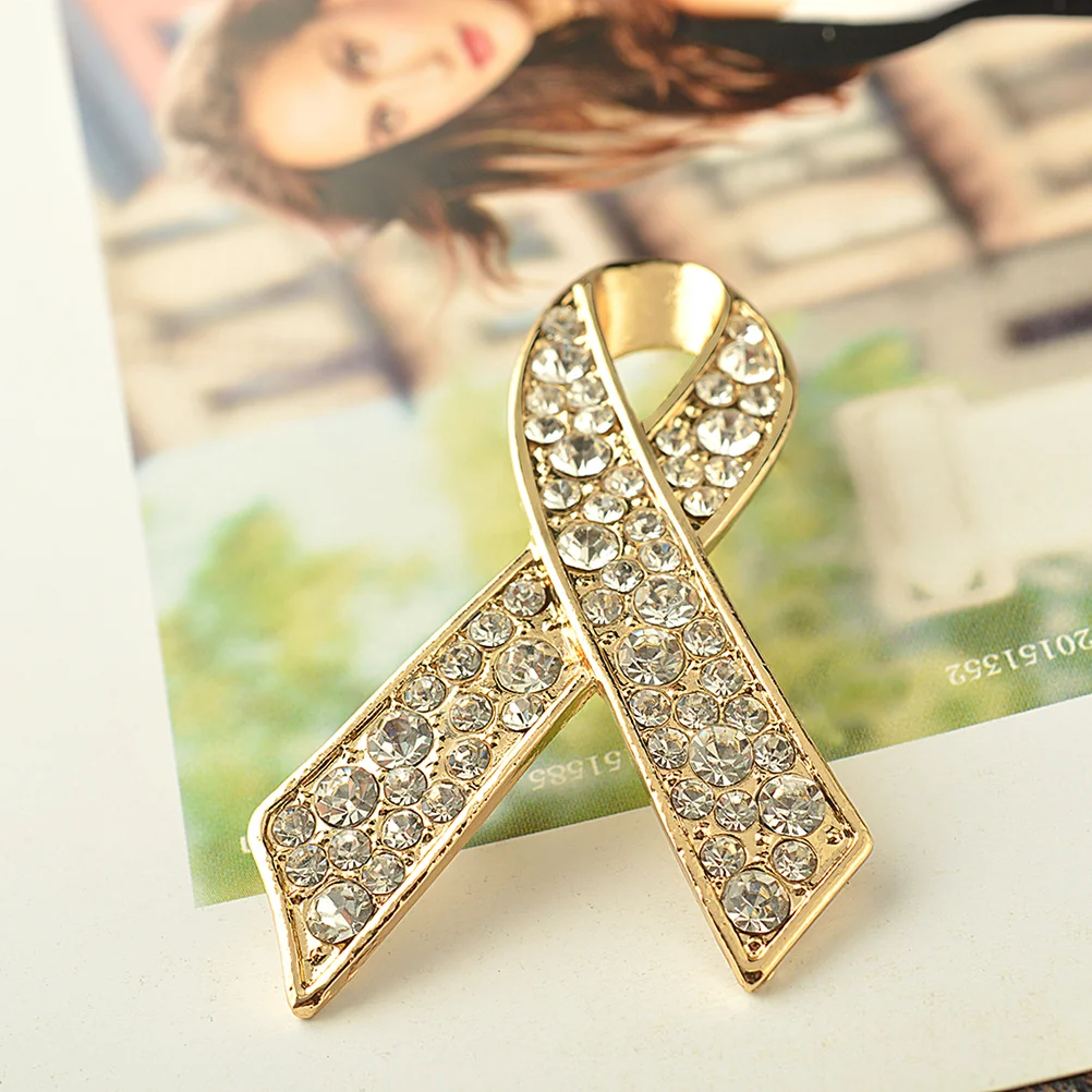 

Ribbon Brooch with Crystal Rhinestones Delicate Lapel Pin Jewelry Accessories for Women women brooch brooch pin