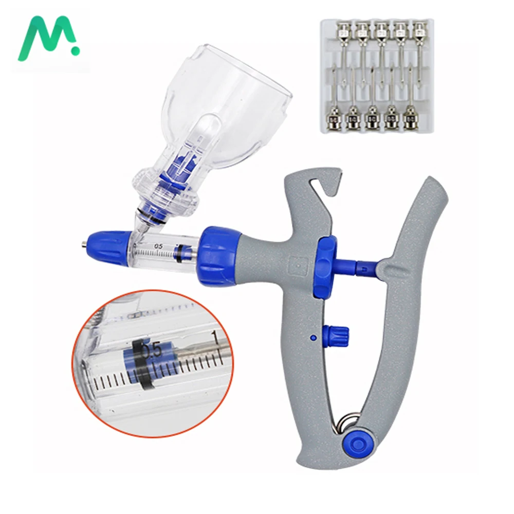 

2/5ml Veterinary Continuous Injection Adjustable Syringe Gun Anti-epidemic Animal For Poultry Pig Goat Chicken Duck Cow Sheep