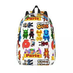 Game Stumble Guys Backpack Middle High College School Student Bookbag Teens Daypack Sports