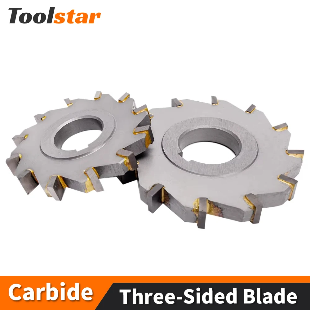 

Three sided indexable disc saw milling cutter alloy tungsten steel tool cnc blade maching flat carbide tools customizable