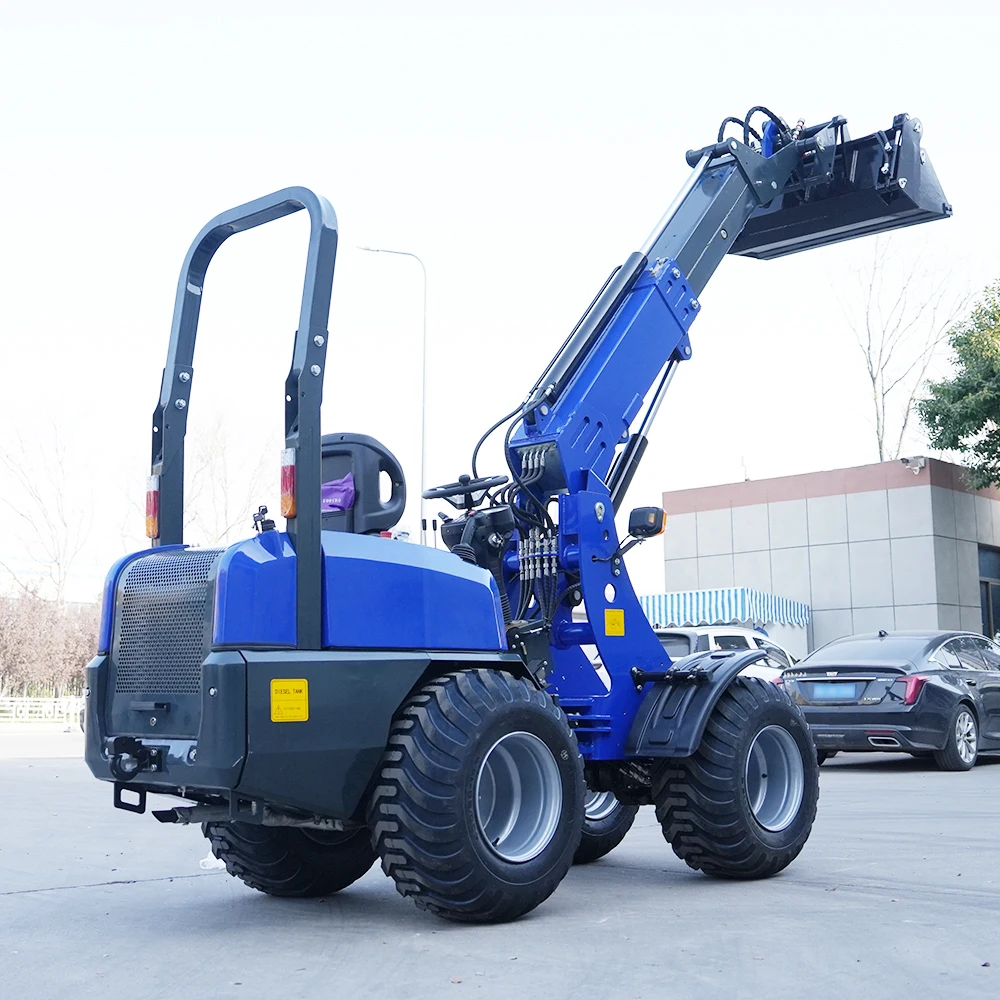 

Mini Telescopic Loader – Compact Wheel Loader with Extendable Arm for Farm & Construction