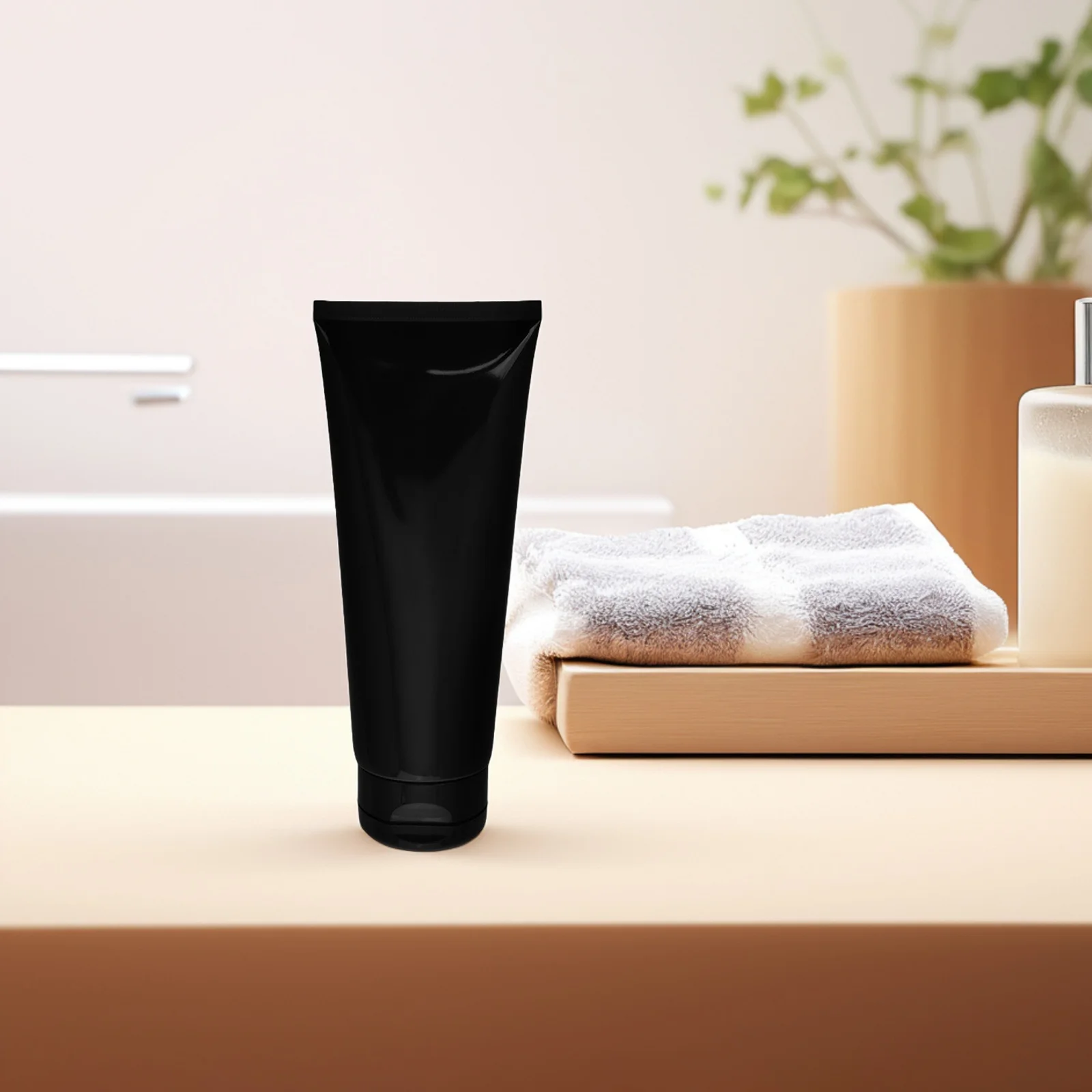 

Refillable Plastic Tube Travel Size Empty Toiletries Container For Lotion Conditioner Skin Care Hair Oil Durable Cap