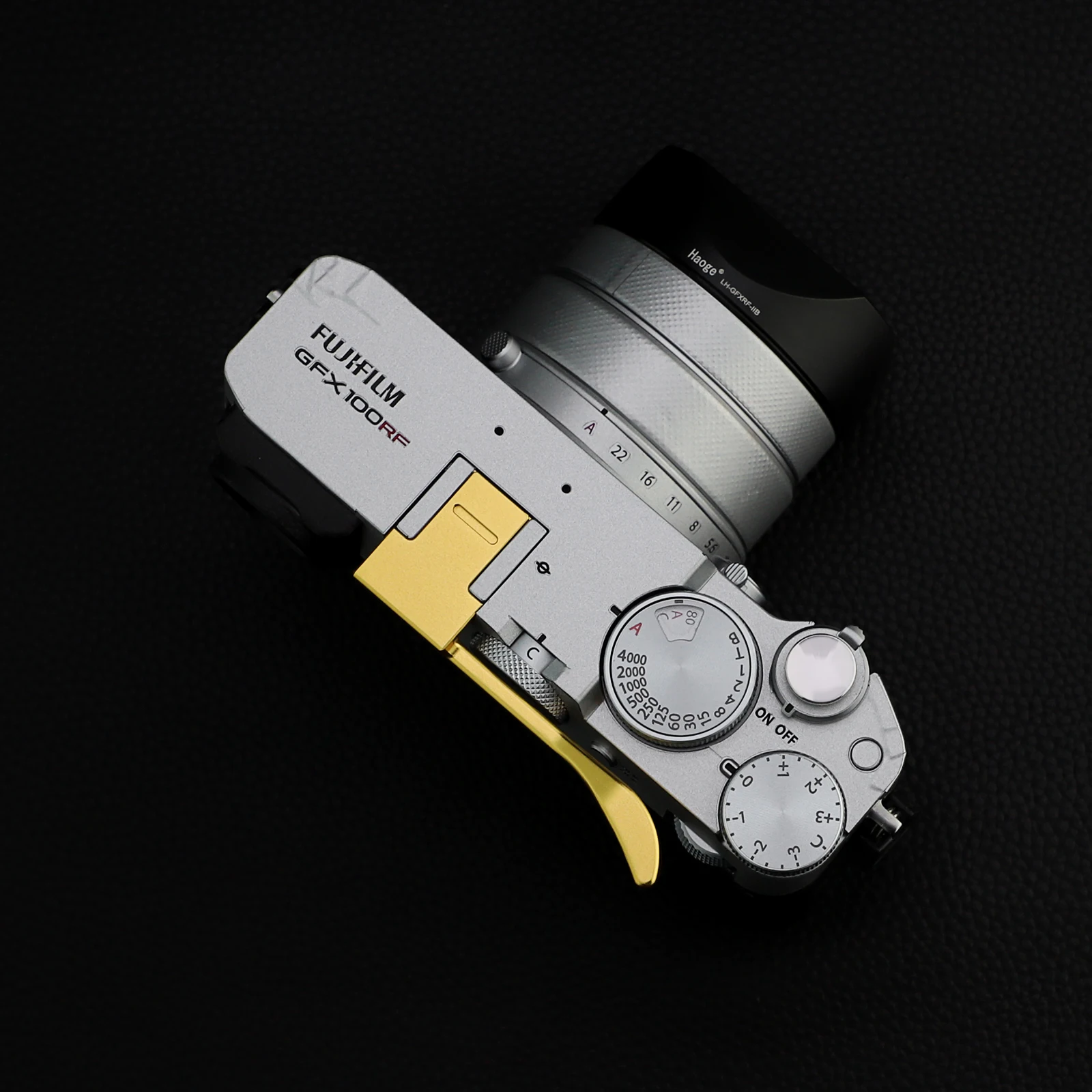 Haoge Metall-Daumen-Up-Griff für Fujifilm GFX100RF Kamera, digitales Zubehör, GFX 100RF, Blitzschuh, Daumen-Up-Rest, Unterstützung, Silber – Detail 11