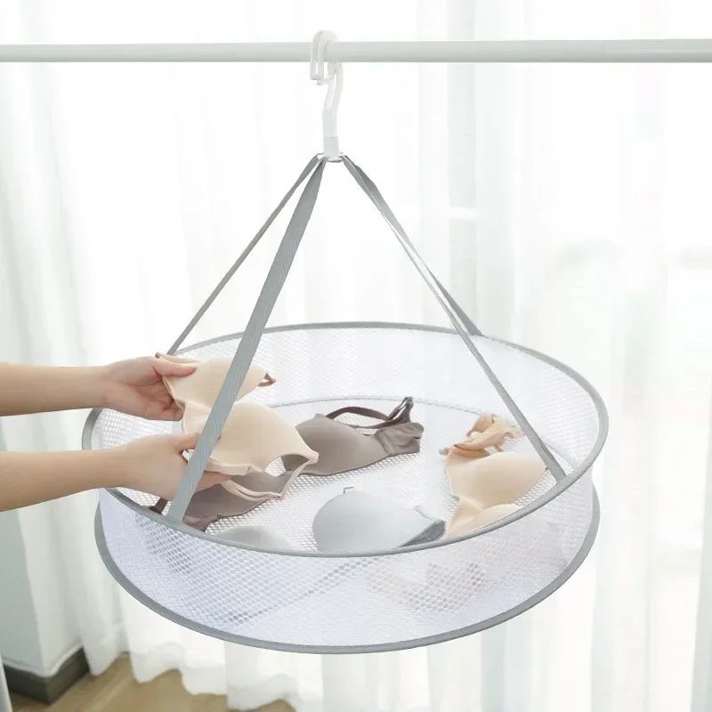 Clothes Drying Basket Household Drying Socks Clothes Bag Hanging Sweater Net Pocket Anti-Deformation Cardigan Tile Rack