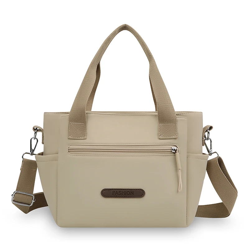 

Новая легкая нейлоновая сумка-тоут большой вместимости, повседневная минималистичная сумка через плечо в корейском стиле.