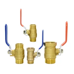 Brass TAP 1/2 3/4 1inch Male Female Thread Connector Valve Copper Repair Fittings Copper Metal Thread Water Pipe Connector