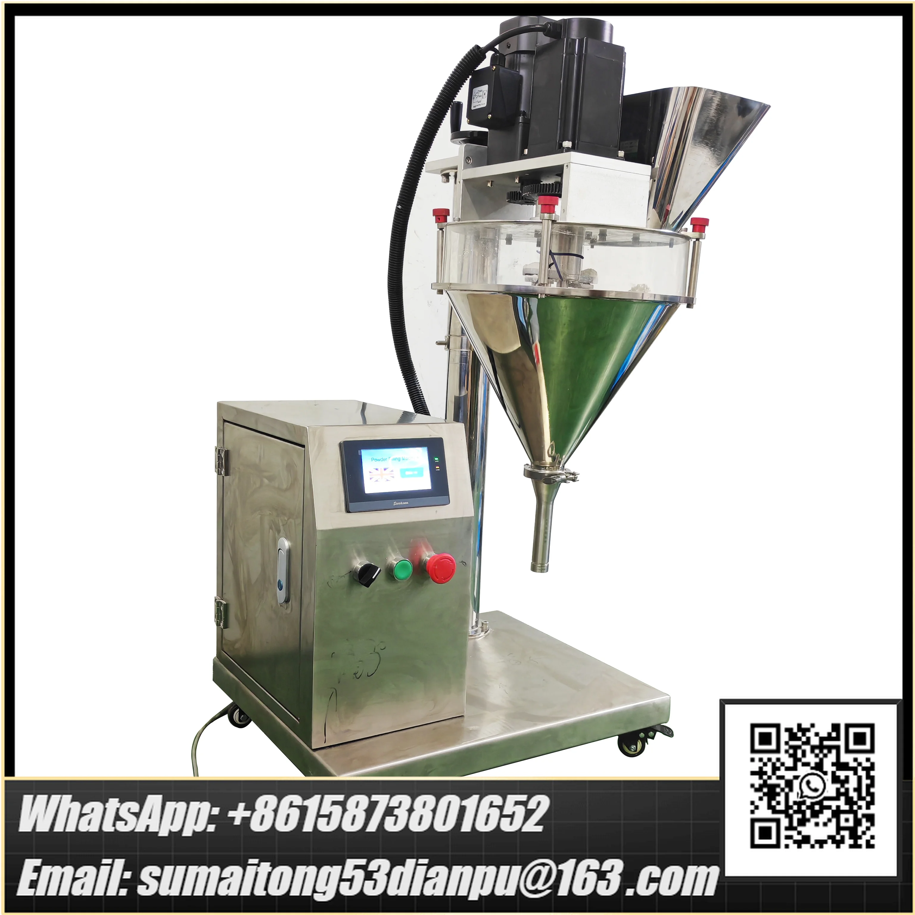 10-5000g Semi-Automatic Auger Packing Filling Machine Conveyor Pneumatic for Dry Powder Canner Ginger Spices Glass Pouch Barrel