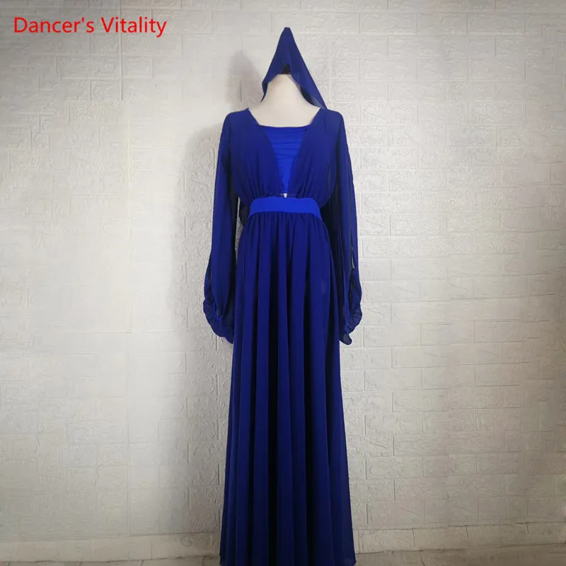 Belly Dancer Female Child Adult Elegant Tulle Robe Practice Clothes Girl Long Skirt High-end Custom Performance Clothing Suit