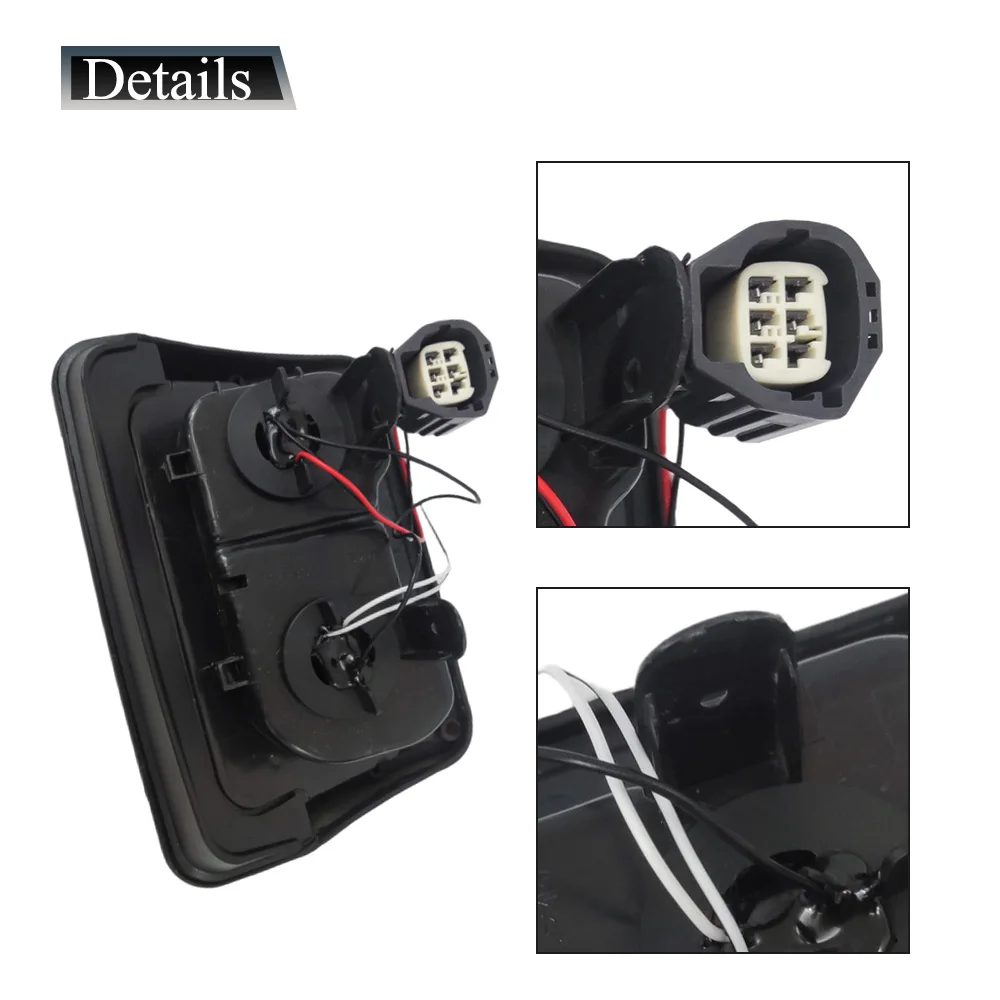 ل جيب رانجلر JK 2007 2008 2009 2010 2011 20122 013 2014-2017 الذيل ضوء الجمعية مع مصابيح الهالوجين 55077891AH 55077890AH