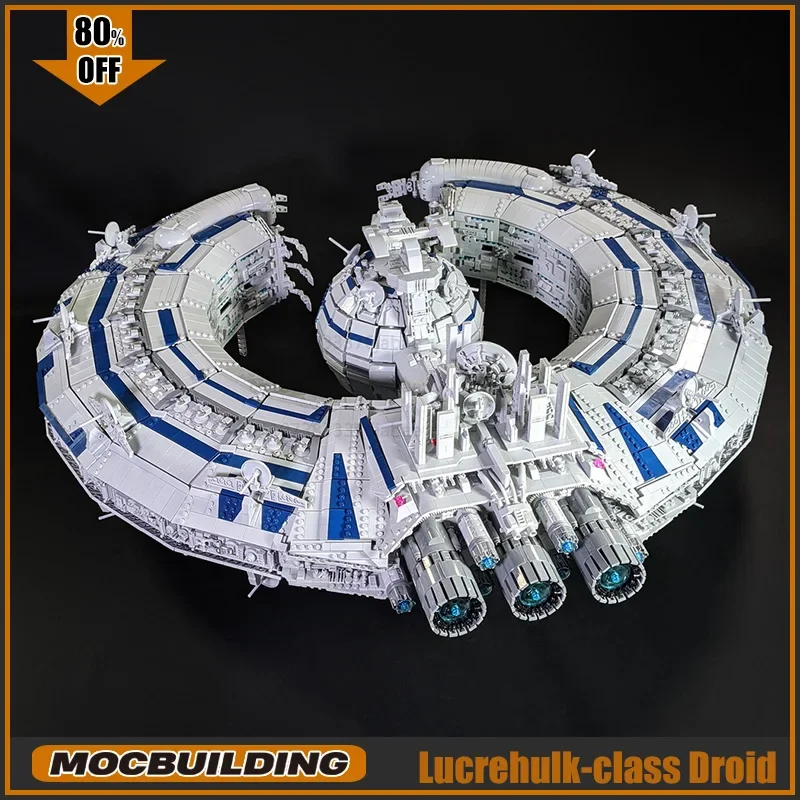 UCS MOC Building Blocks Movie Lucrehulk-class Droid Control Ship Model DIY Technology Creative Ideas Toy Display Birthday Gifts