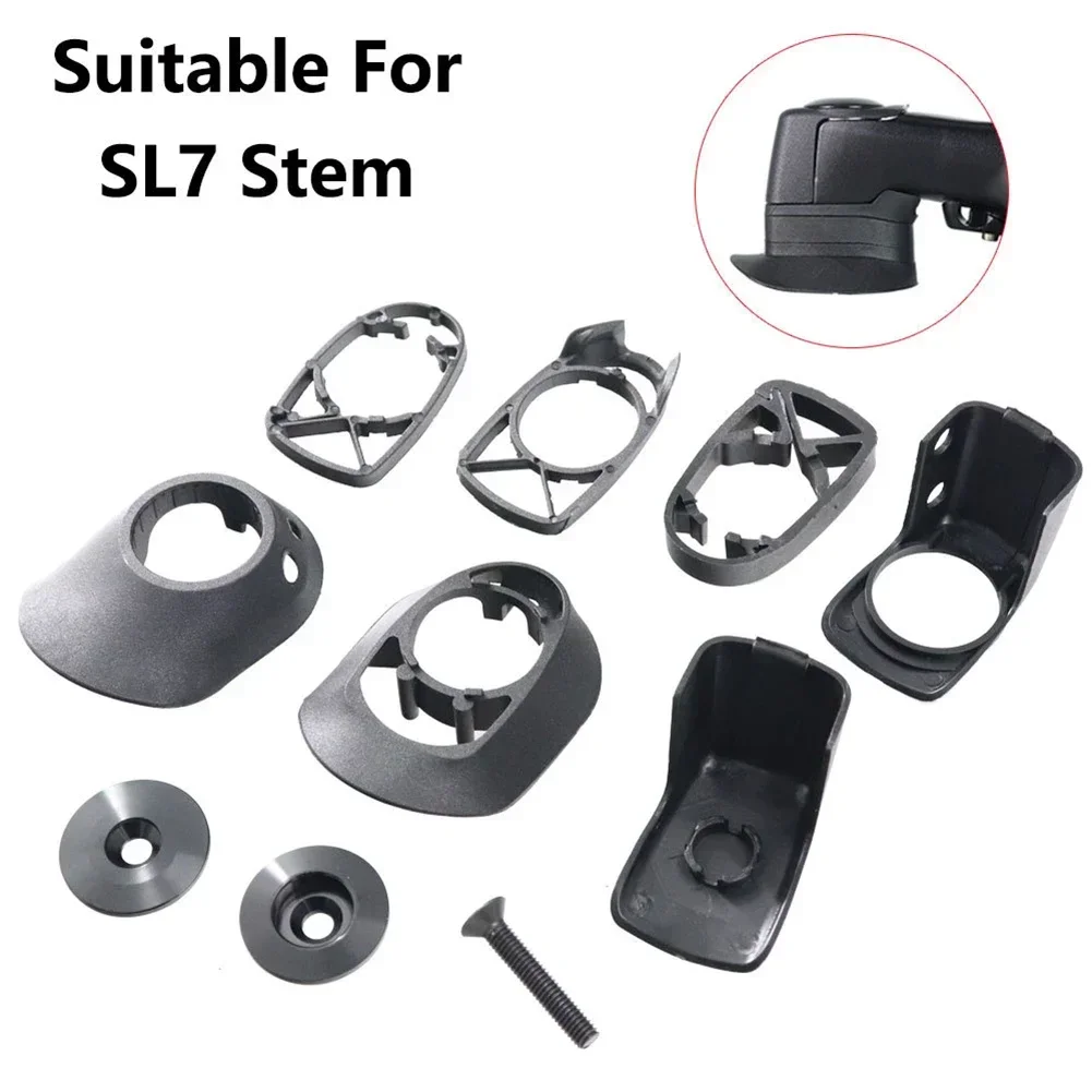 

POTEA For SL7 Stem Bicycle Handlebar Spacers Hidden Installation Spacer Set Bike Handle Bar Stem Washer Bicycle Accessories