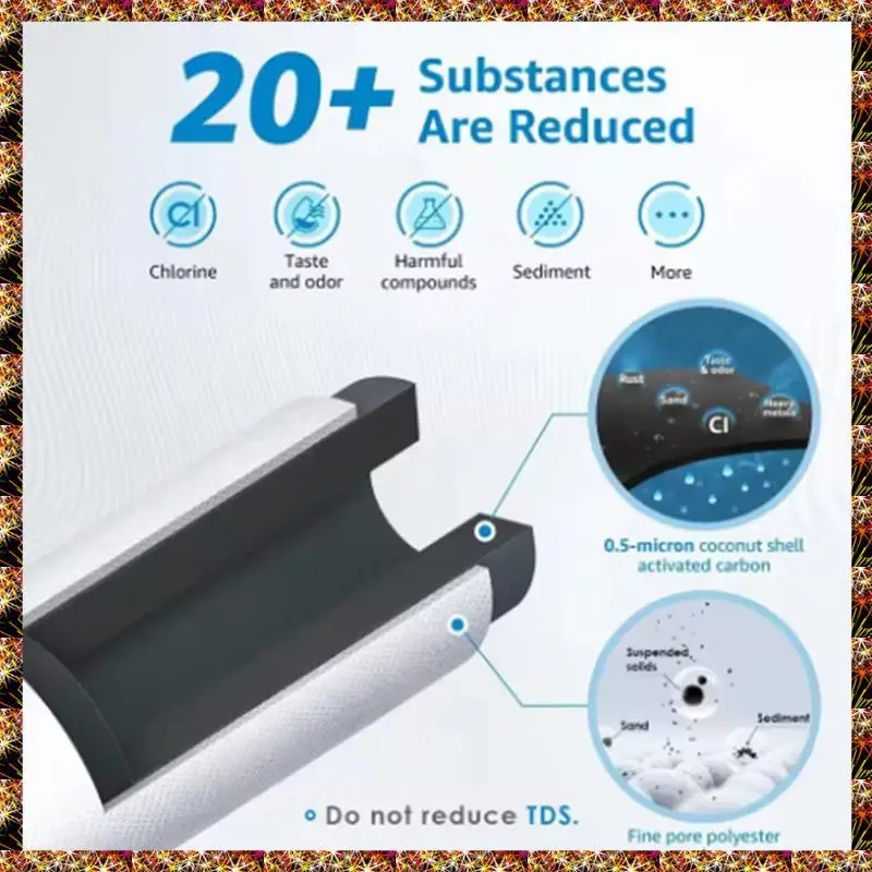 BTCL DA29-10105J เครื่องกรองน้ําแบบอินไลน์ Universal ตู้เย็นกรองกะลามะพร้าวเปิดใช้งานคาร์บอน Rod FILTER 2 P