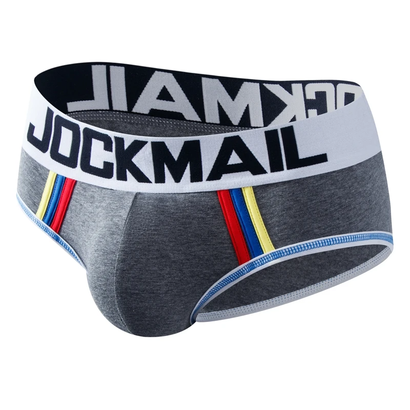 Трусы JOCKMAIL мужские с карманом пуш-ап, Брендовое хлопковое нижнее белье, пикантные трусы для геев