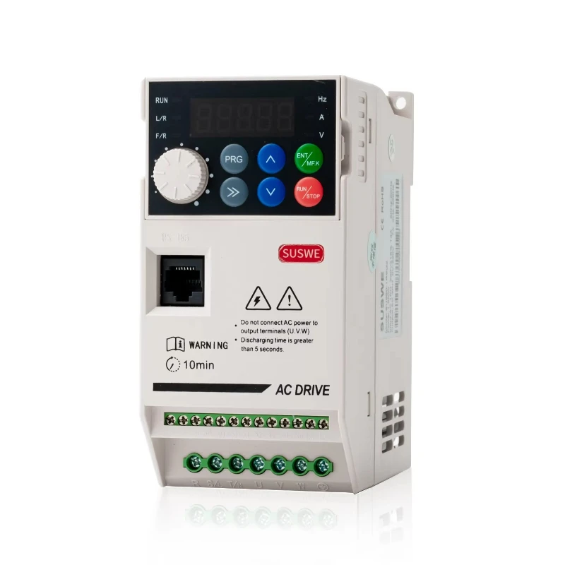 11KW Vector Heavy Duty VFD Inverter, 3 Phase 380V / Single Phase 220V Input to 3 Phase 220V Output AC Motor Speed Frequency