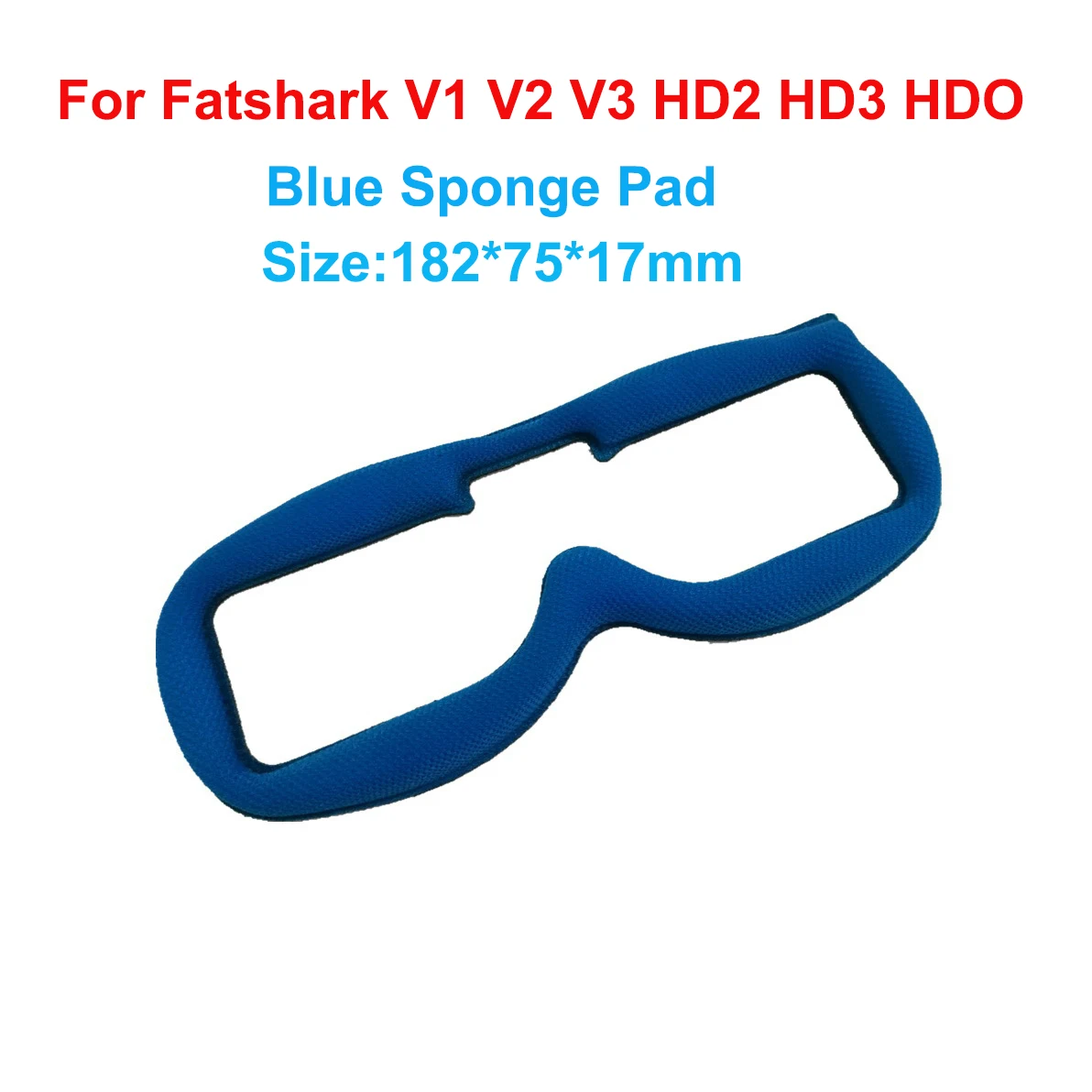 For Fatshark HD2 HD3 HDO FS-HVD FPV Goggles Panel Magic Sponge Eye Mask Pad Replacement Faceplate Lycra Fabric Sponge Gasket