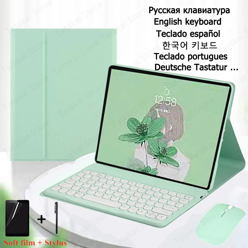 Funda con Teclado para Lenovo Tab P11, Funda con Teclado para Lenovo Tab P11 Pro, Funda con Teclado Coreano para Lenovo Tab P11